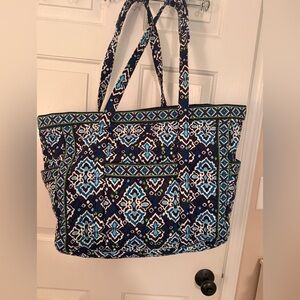 Vera Bradley Tote Bag - Blue and Green